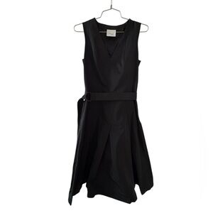 Vintage Akris Punto Black Sleeveless Belted Dress Size 6 | SS2002 | $590 Retail